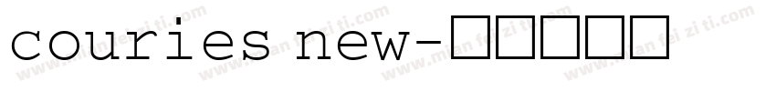 couries new字体转换